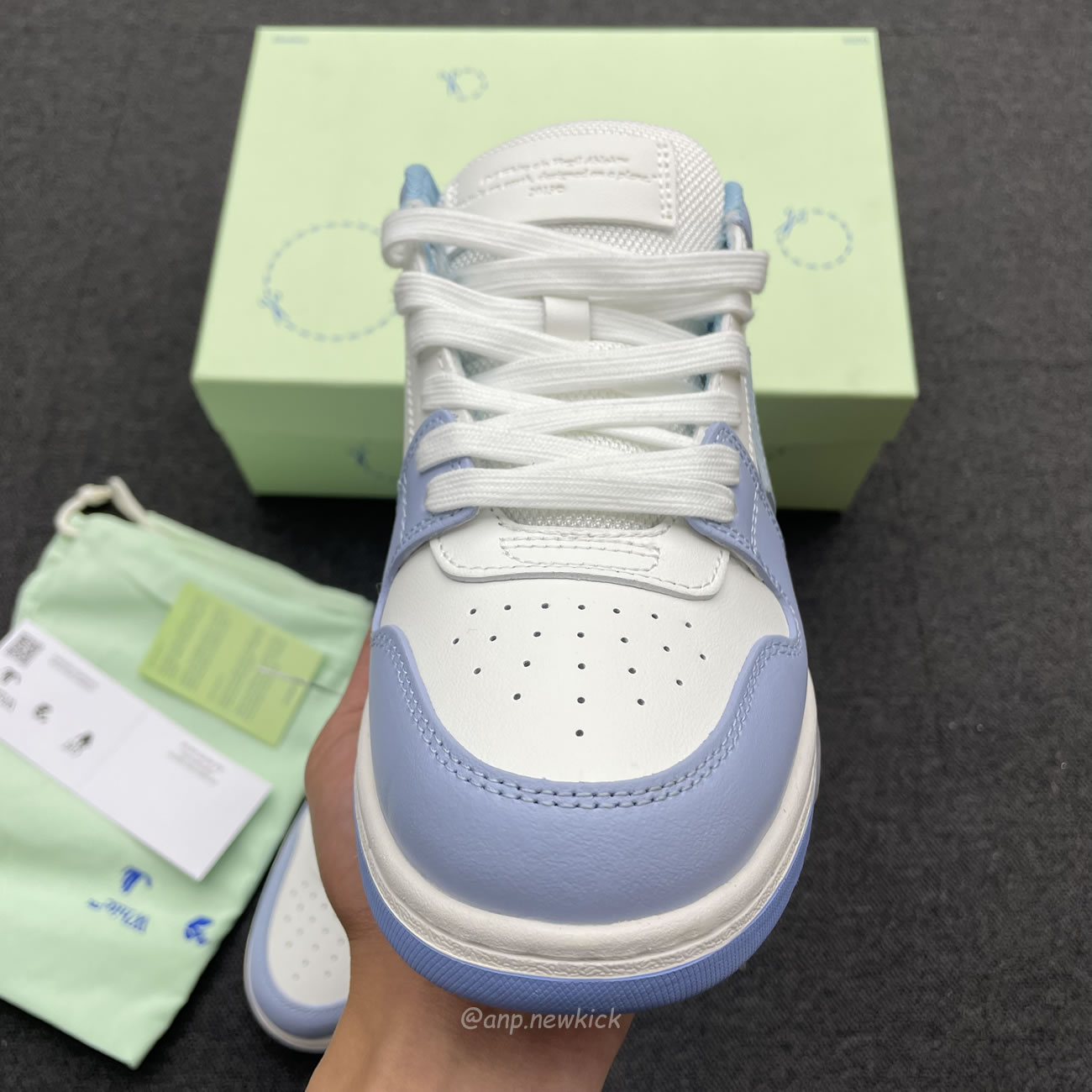 Off‑white Out Of Office Low White Light Blue Omia189 C99lea00 10140 (6) - newkick.vip